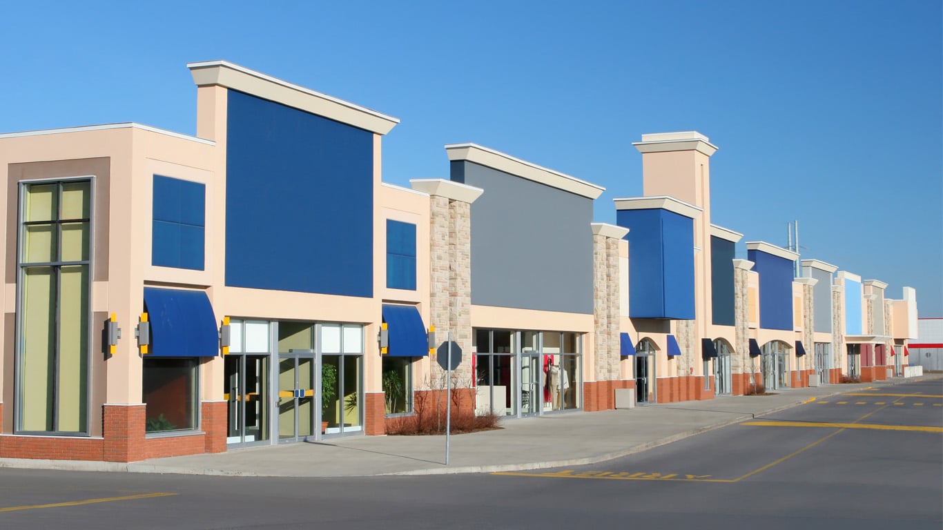 Retail strip plaza